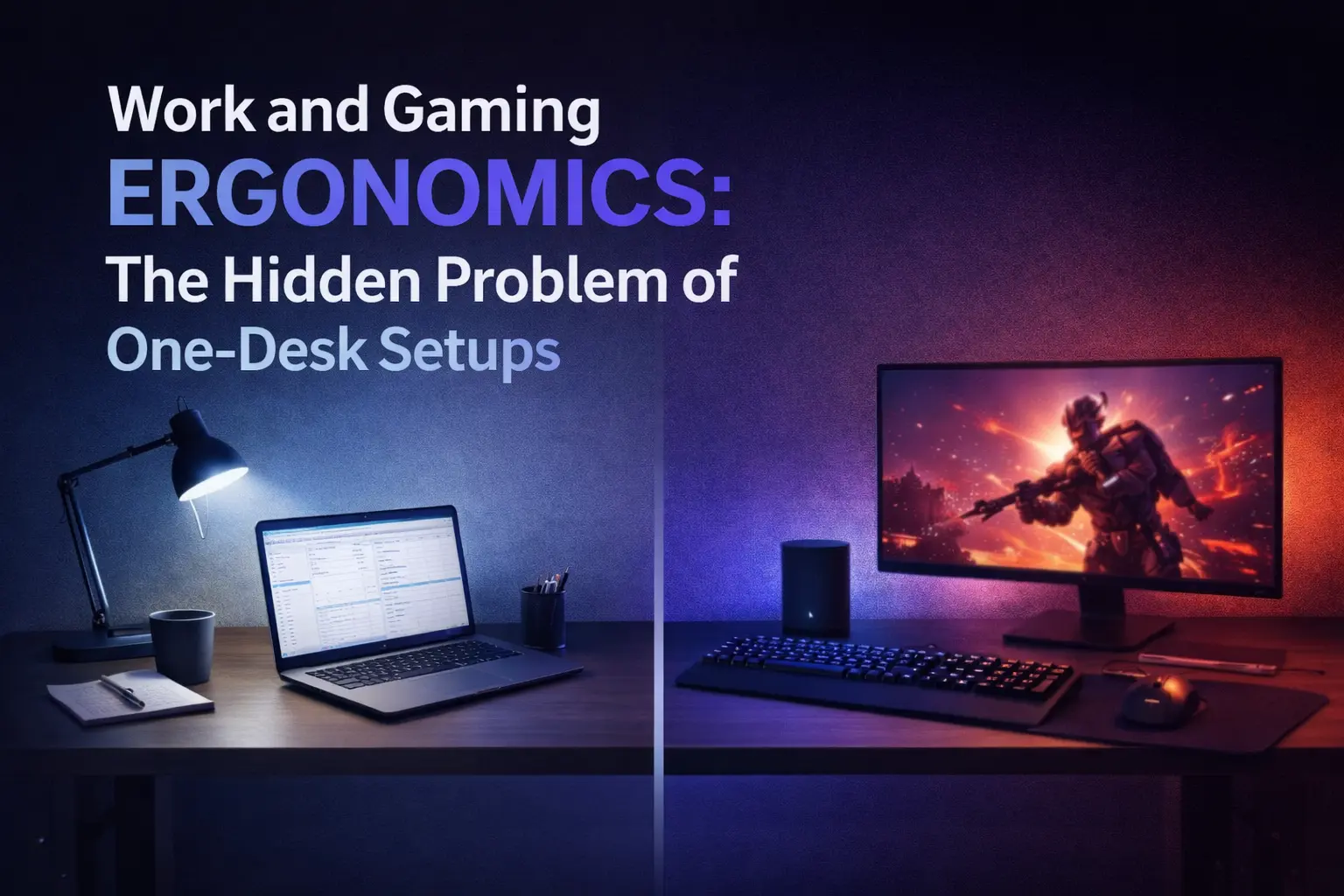 Work and Gaming Ergonomics: The Hidden Problem of One-Desk Setups